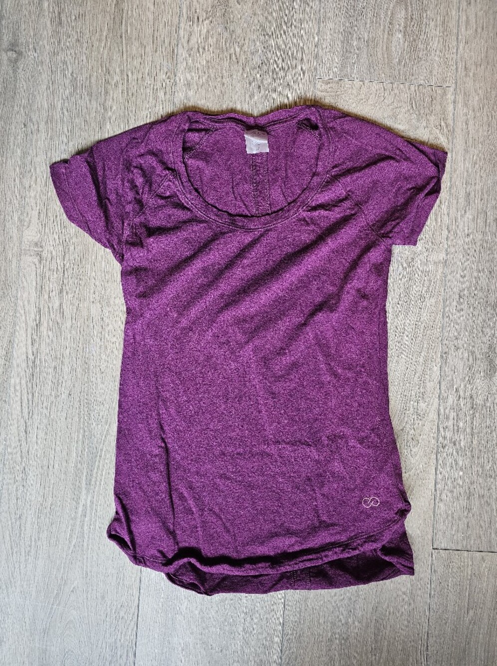 CALIA by Carrie Underwood Plum Scoop Neck Short Sleeve Tee